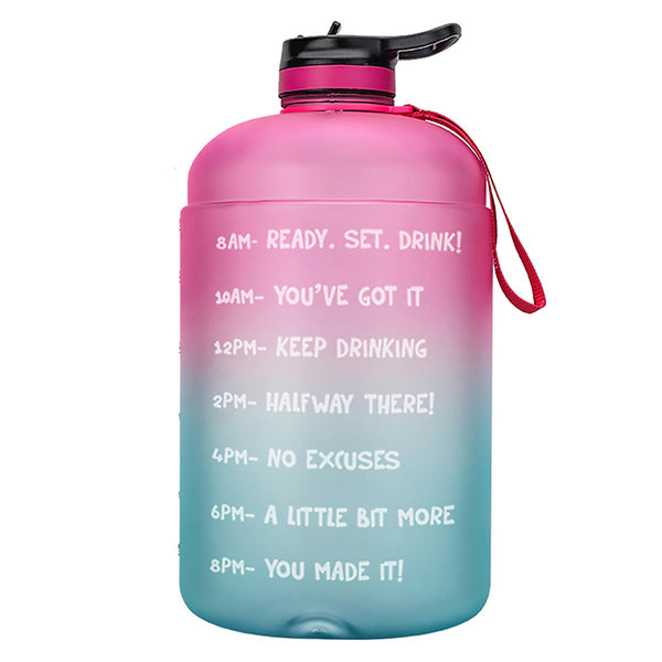 Motivation Gallon Water Bottle with Straw