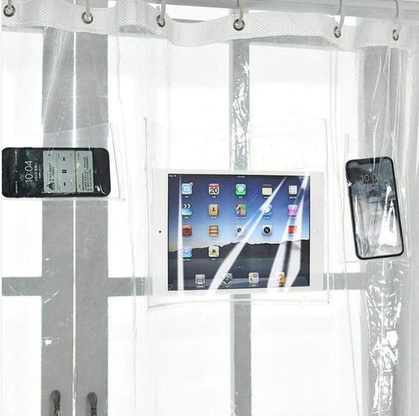 Phone Holder Shower Curtain