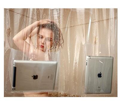 Phone Holder Shower Curtain