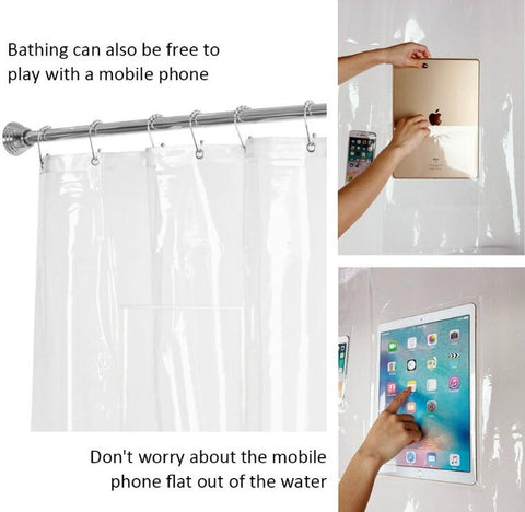 Phone Holder Shower Curtain