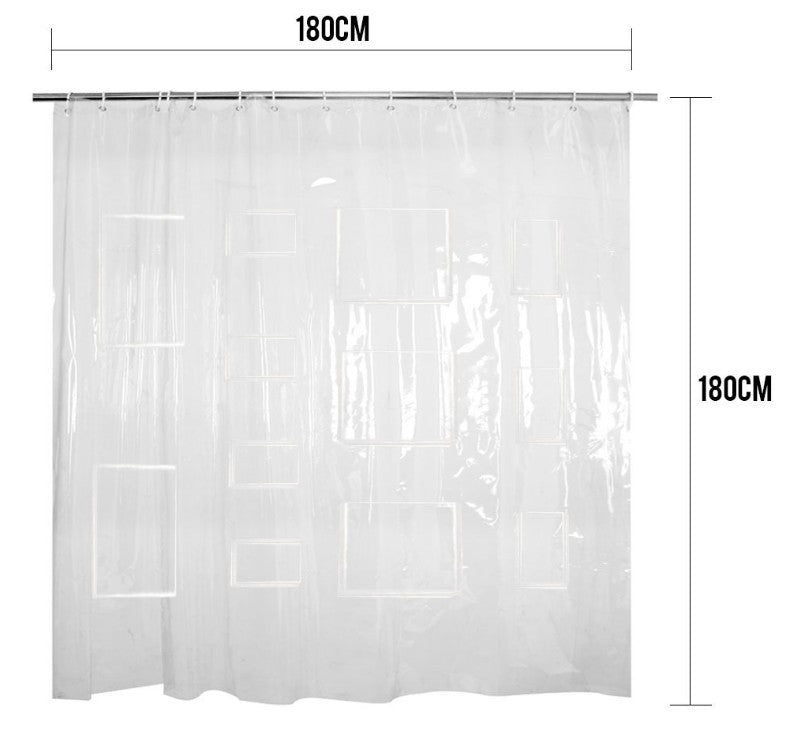 Phone Holder Shower Curtain