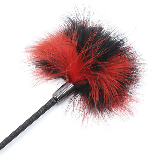 Black And Red Dual-Purpose Feather