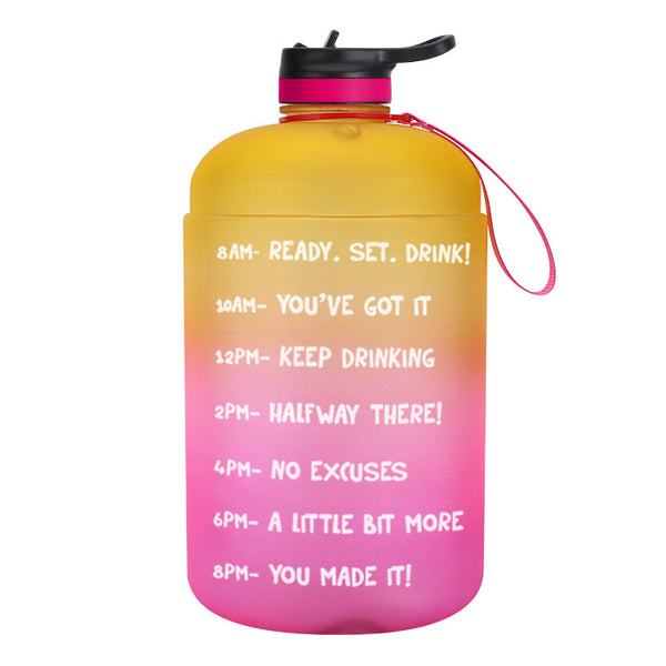 Motivation Gallon Water Bottle with Straw