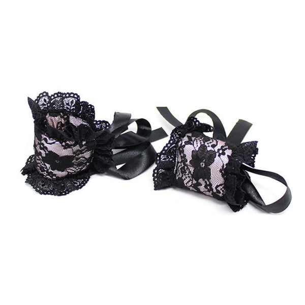 Sexy Lace Blindfold And Handcuffs Set