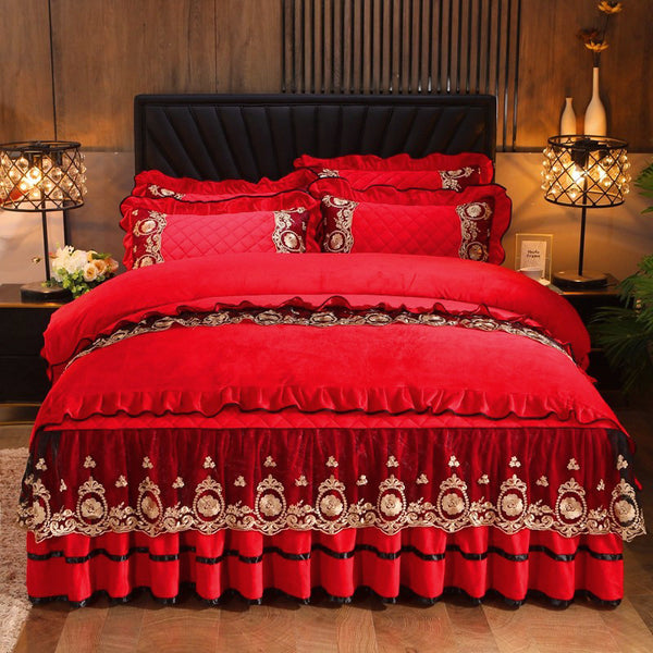 High End Lace Home Textiles Bed Set