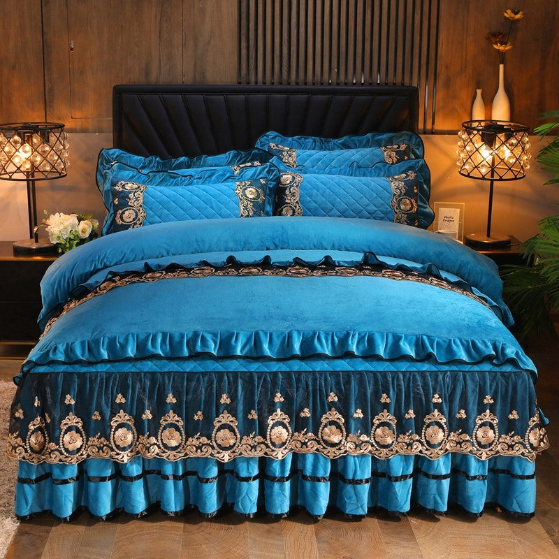 High End Lace Home Textiles Bed Set