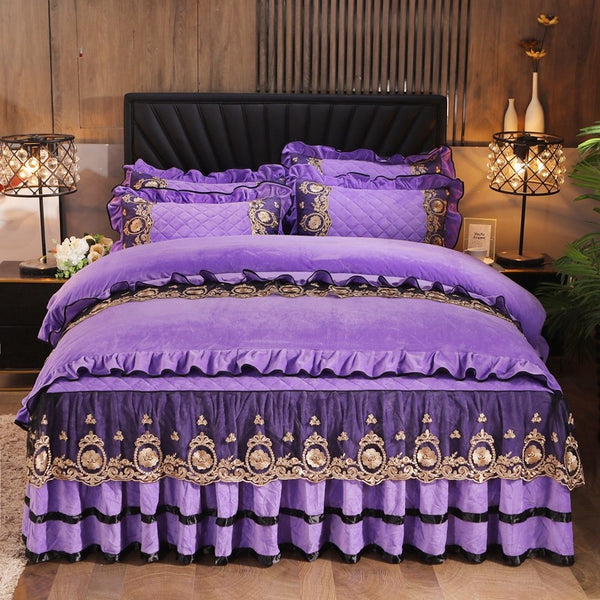 High End Lace Home Textiles Bed Set