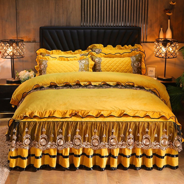 High End Lace Home Textiles Bed Set