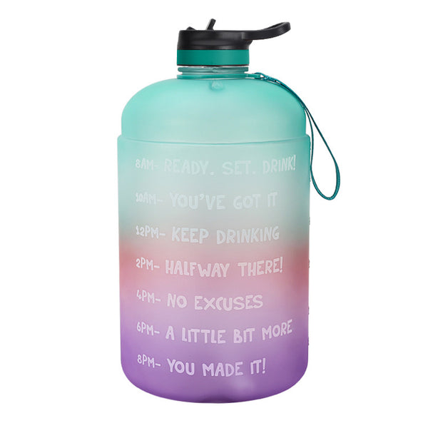 Motivation Gallon Water Bottle with Straw