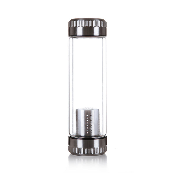 Tea Infuser with Filter Stainless Steel Double Wall Glass Water tumbler