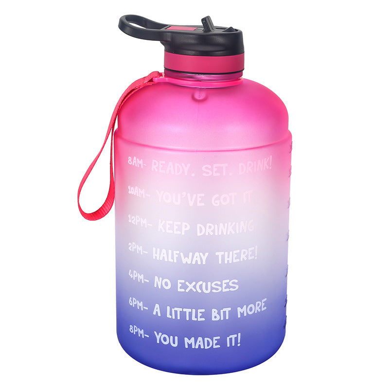 Motivation Gallon Water Bottle with Straw