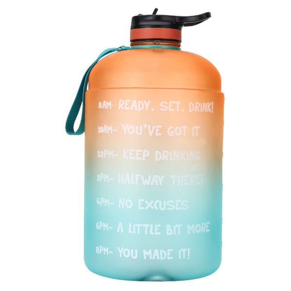 Motivation Gallon Water Bottle with Straw