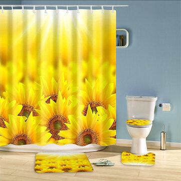 Sunflowers Bath Curtain Set