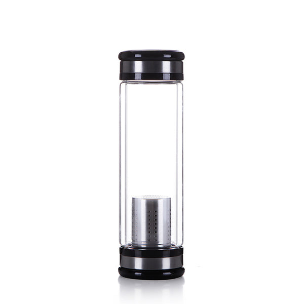 Tea Infuser with Filter Stainless Steel Double Wall Glass Water tumbler