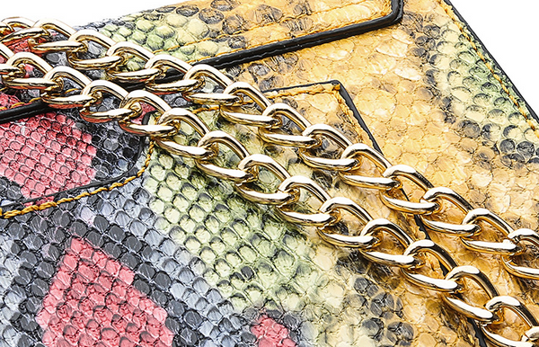 Snake Print Square Bag