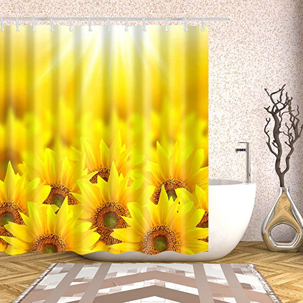 Sunflowers Bath Curtain Set