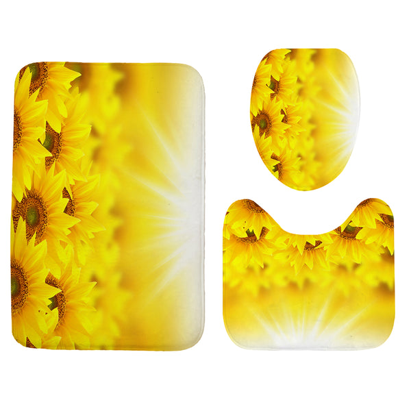 Sunflowers Bath Curtain Set