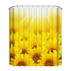 Sunflowers Bath Curtain Set